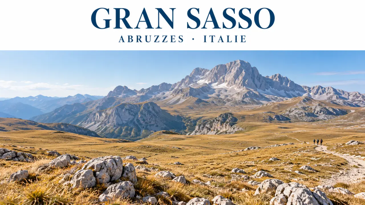 Gran Sasso dans la montagne italienne, entre hauts plateaux et reliefs des Apennins
