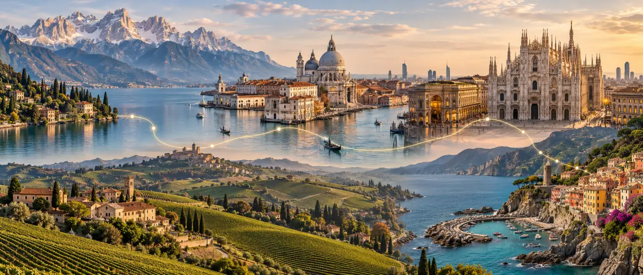 Italie du Nord : cinq univers pour construire un itinéraire cohérent
