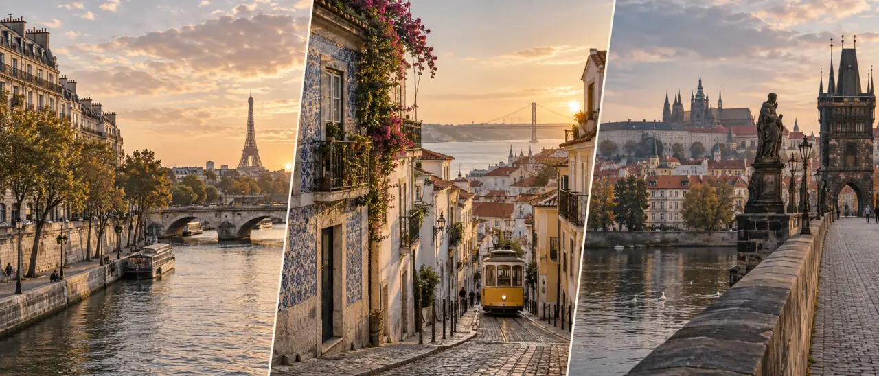 Quelle est la plus belle ville d’Europe : Paris, Lisbonne ou Prague selon votre week-end ?