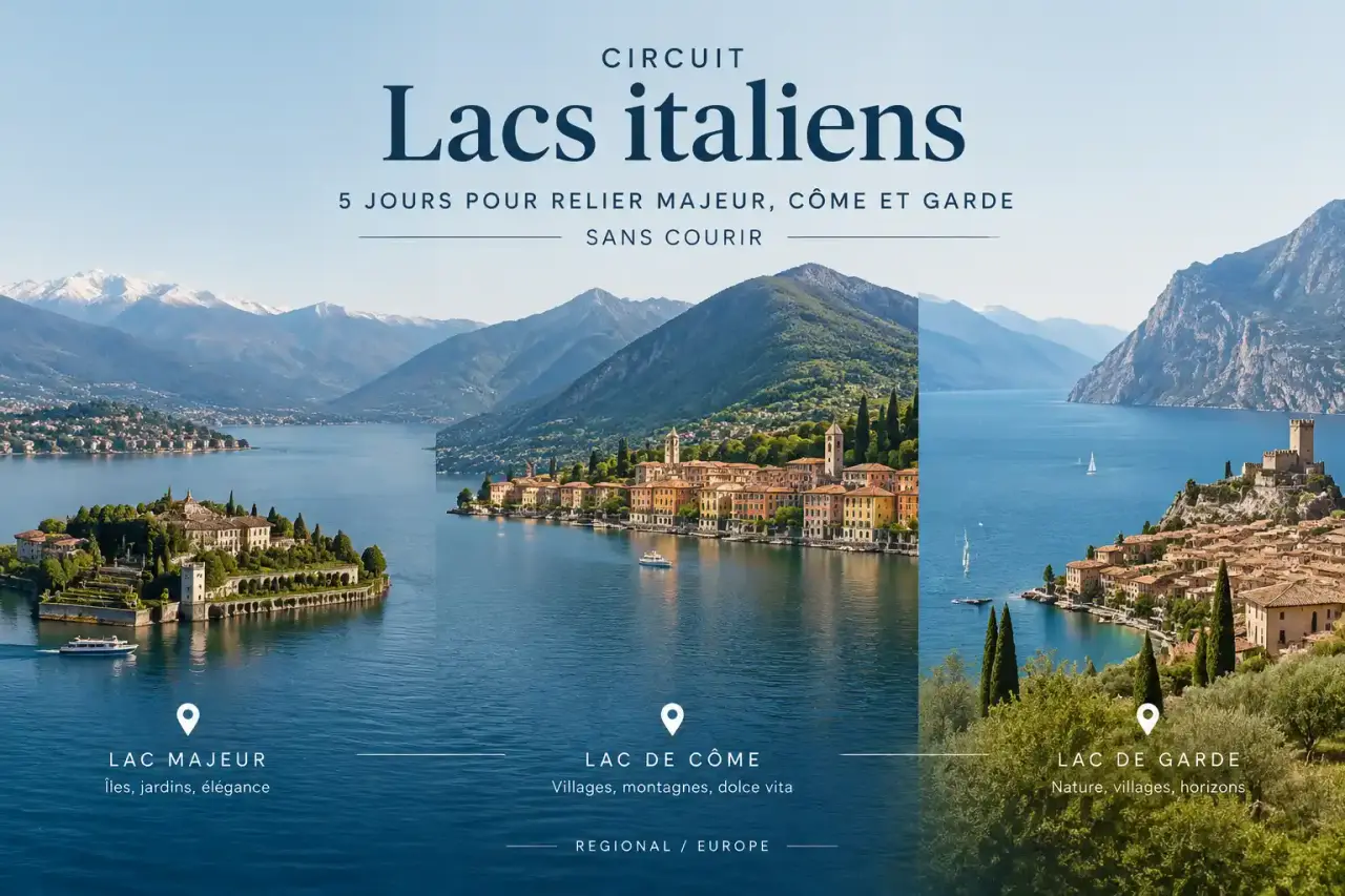 Circuit lacs italiens : 5 jours pour relier Majeur, Côme et Garde sans courir
