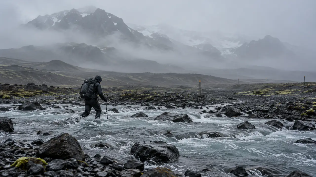 Trekking en Islande sans guide : le balisage ne suffit pas face aux gués et au brouillard