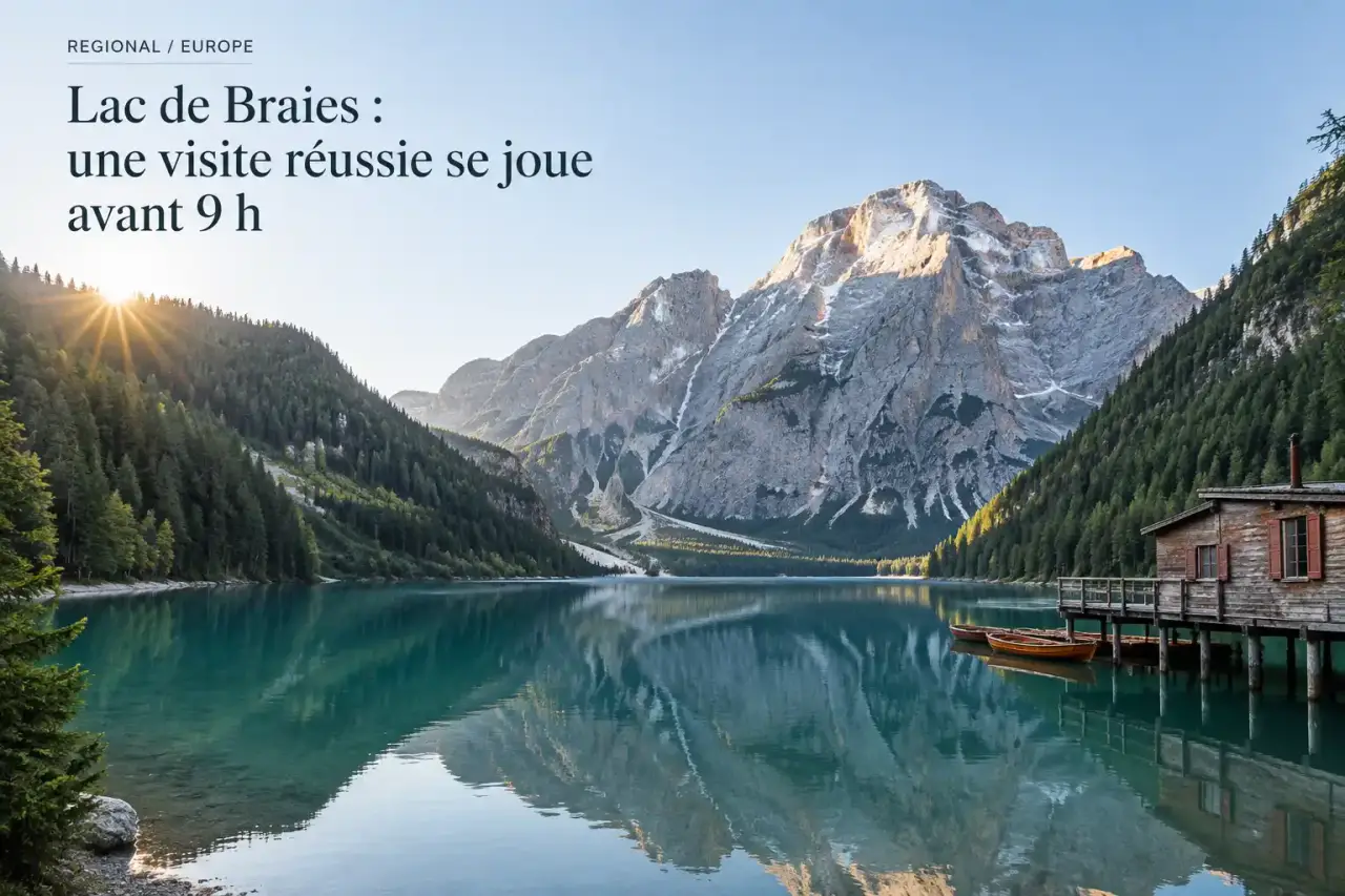 Lac de Braies : une visite réussie se joue avant 9 h